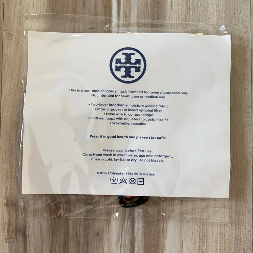 ❤️ Tory Burch Floral Printed Face Mask New